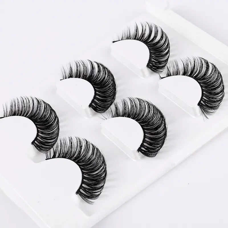 3 Pairs of Synthetic Volume Short False Eyelashes