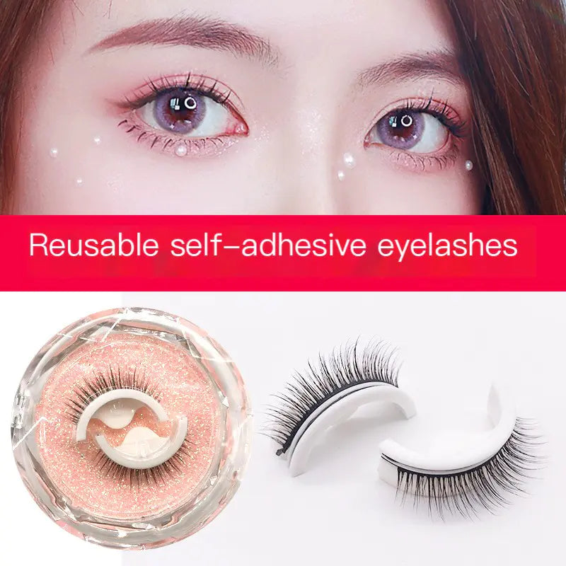 Self-Adhesive False Eyelashes - Thick and Soft (Pair)