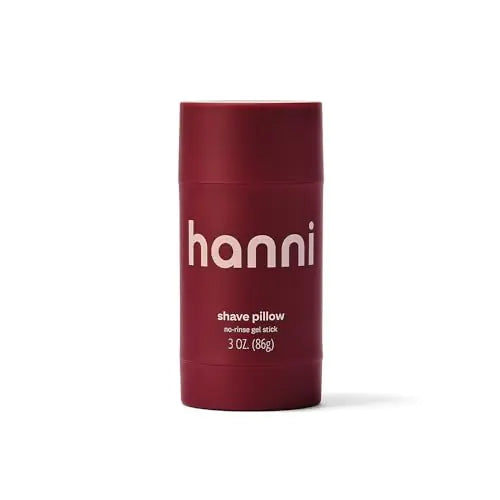 HANNI Shave Pillow Shaving Gel for Women and Men Hair Removal Products for Pubic Body Hair or Legs In-Shower/Waterless Razor Travel Friendly Skin Care Moisturizer Womens Grooming 3 oz
