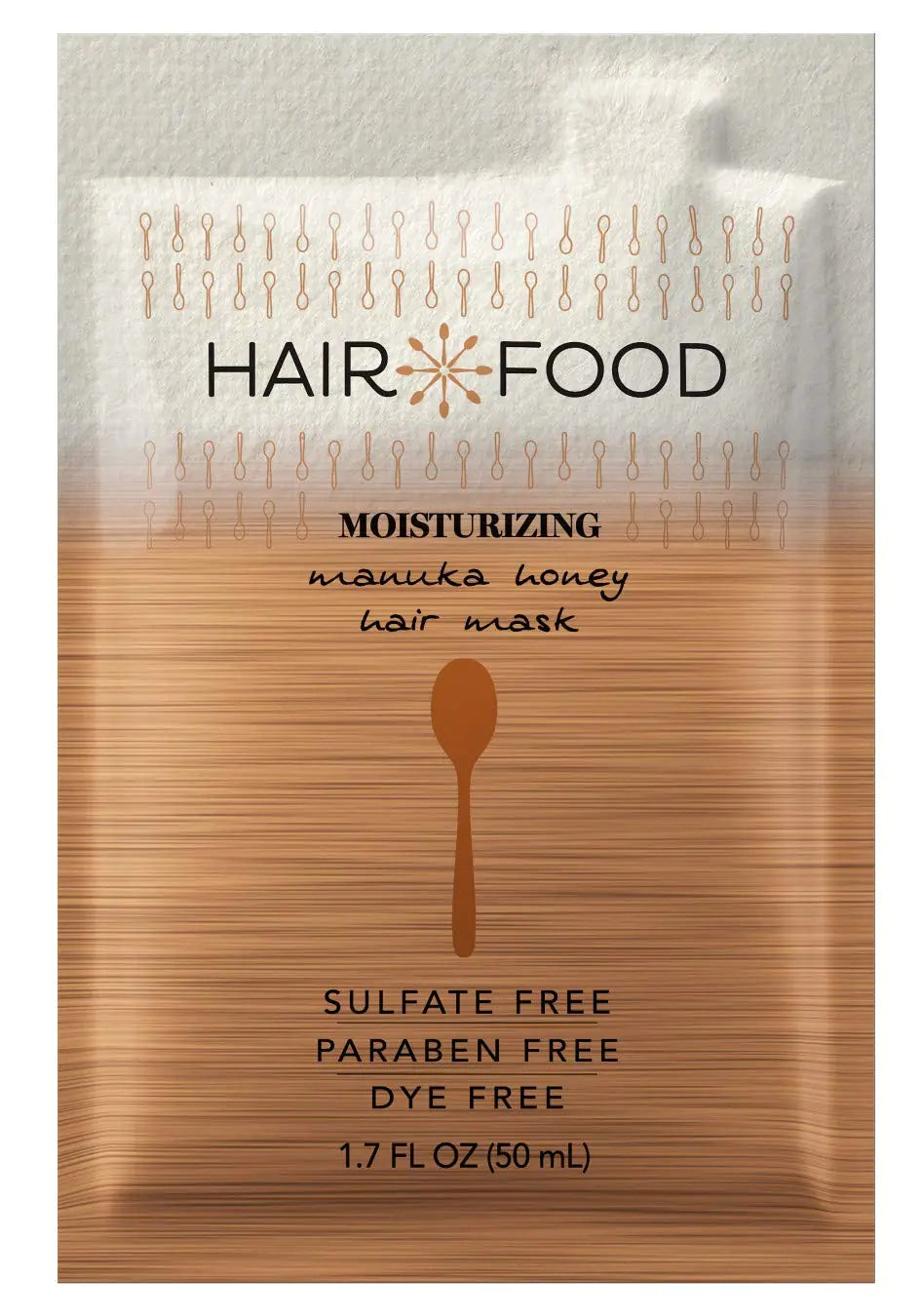 Hair Food Moisturizing Hair Mask for Curly Hair Manuka Honey Paraben & Dye Free 1.7 fl oz 10 Count