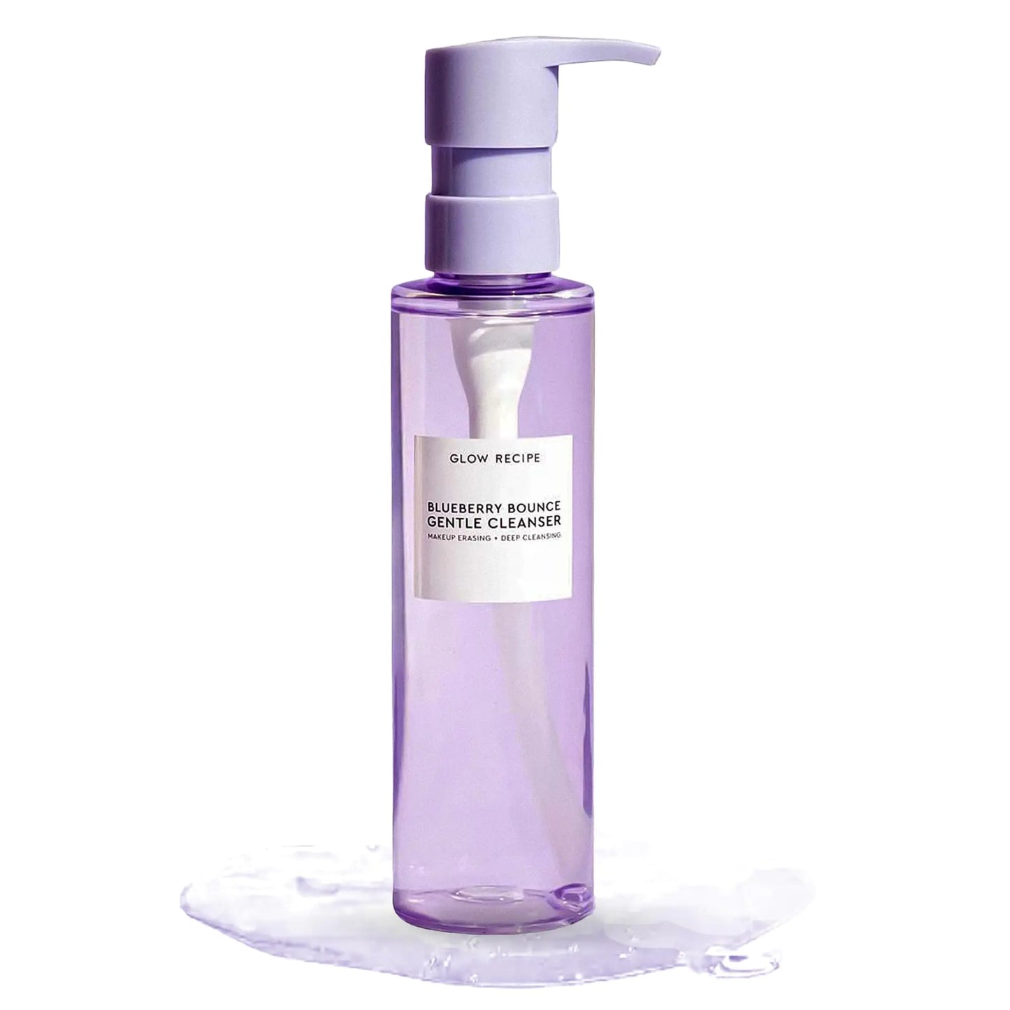 Glow Recipe Blueberry Bounce Gentle Face Cleanser - 3-in-1 Foaming Double Cleanser Makeup Remover Face Wash & Clarifying Mask - Hydrating Hyaluronic Acid Blueberry Extract & Exfoliating AHA (160ml)