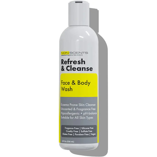 Nonscents Fragrance Free Body Wash | Ph Wash & Acne Cleanser | 2 in 1 Face & Body Wash | Sensitive Skin Body Wash with Salicylic Acid for All Skin Types | Made in USA