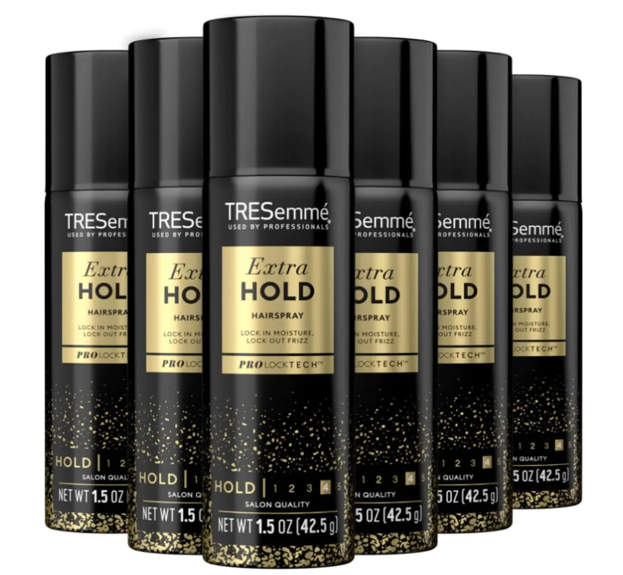 TRESemmé Travel-Size Hairspray – 12 Count TRES Two Aerosol Hair Spray Extra Hold Anti-Humidity Anti-Frizz Hair Products 1.5 Oz (12 Count)