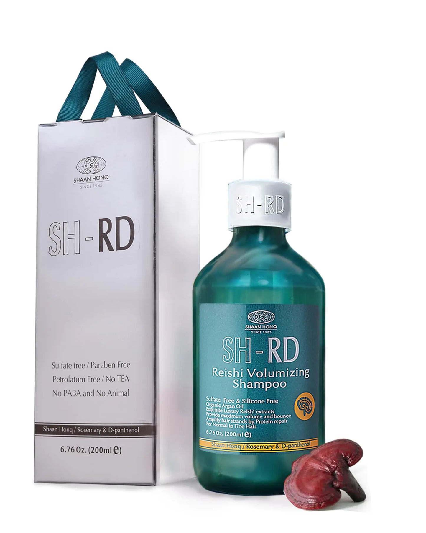 SH-RD Reishi Volumizing Shampoo for Fine Thinning Hair | Thickening Shampoo with Reishi Extract Rosemary Argan Oil | Volume Boost Hair Care Products | Paraben-Free Shampoo - 6.76oz/200ml