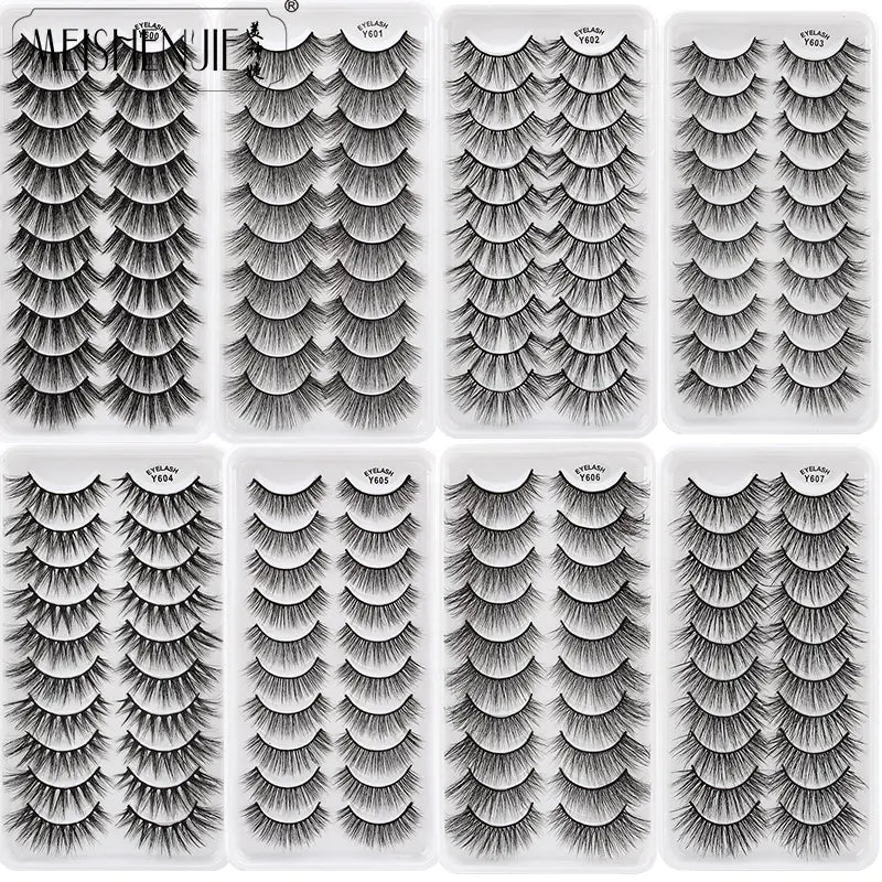 5 Pairs of Soft Multi-Layer False Eyelashes