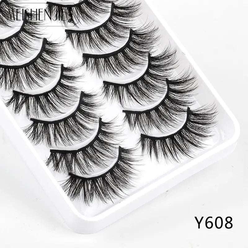 5 Pairs of Soft Multi-Layer False Eyelashes